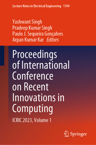 Proceedings of International Conference on Recent Innovations in Computing