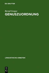 Genuszuordnung - Bernd Gregor
