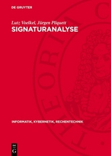 Signaturanalyse - Lutz Voelkel, J&uuml;rgen Pliquett