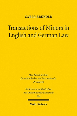 Transactions of Minors in English and German Law