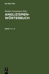 Anglizismen-W&ouml;rterbuch / A - E - 