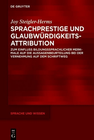 Sprachprestige und Glaubw�rdigkeitsattribution