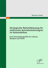 Strategische Rohstoffplanung f&uuml;r elektrische Antriebstechnologien im Automobilbau: Eine Entscheidungshilfe f&uuml;r Lithium, Neodym und Platin - Benjamin Achzet