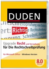 Die Duden-Rechtschreibprüfung Upgrade Recht und Verwaltung für Microsoft Office - 