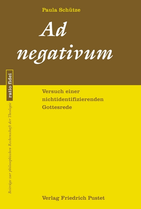 Ad negativum - Paula Sch&uuml;tze