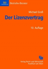 Der Lizenzvertrag - Michael Gro&szlig;
