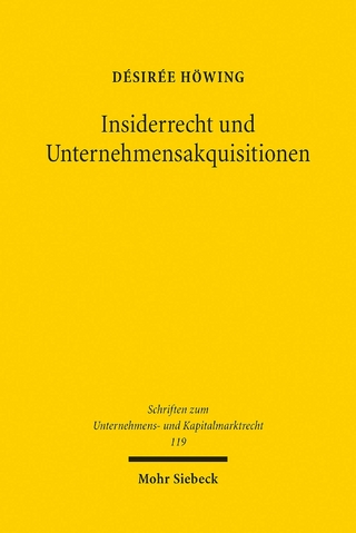 Insiderrecht und Unternehmensakquisitionen