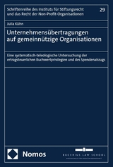 Unternehmens&uuml;bertragungen auf gemeinn&uuml;tzige Organisationen - Julia K&uuml;hn