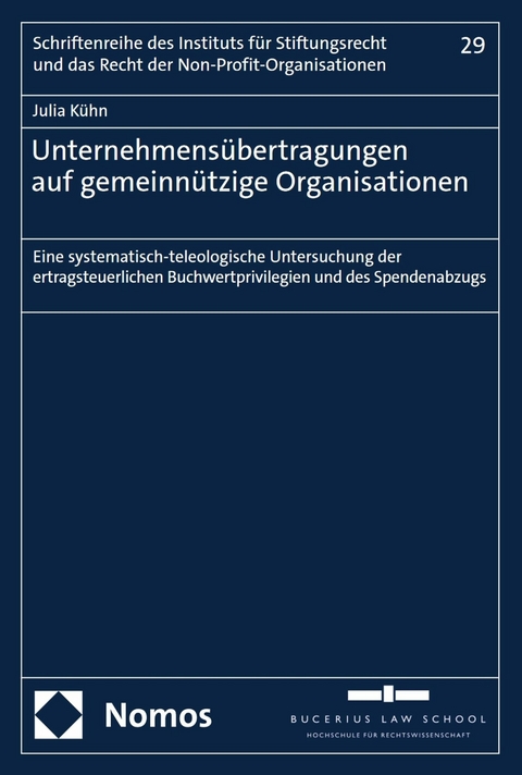 Unternehmens&uuml;bertragungen auf gemeinn&uuml;tzige Organisationen - Julia K&uuml;hn
