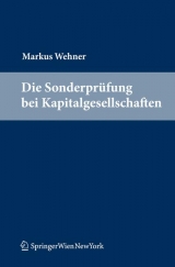 Die Sonderpr&uuml;fung bei Kapitalgesellschaften - Markus Wehner