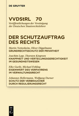 Der Schutzauftrag des Rechts - Martin Nettesheim, Oliver Diggelmann, Joachim Lege,  Et Al.
