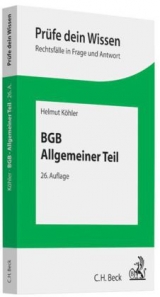 BGB Allgemeiner Teil - Helmut K&ouml;hler