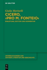 Cicero, &rsaquo;Pro M. Fonteio&lsaquo; - Giulia Marinelli