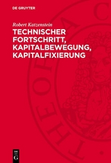 Technischer Fortschritt, Kapitalbewegung, Kapitalfixierung - Robert Katzenstein