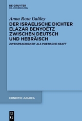 Der israelische Dichter Elazar Benyo&euml;tz zwischen Deutsch und Hebr&auml;isch - Anna Rosa Galiley