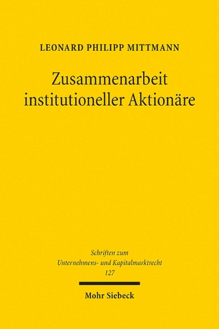 Zusammenarbeit institutioneller Aktionäre
