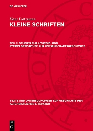 Studien zur Liturgie- und Symbolgeschichte zur Wissenschaftsgeschichte