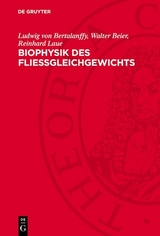 Biophysik des Flie&szlig;gleichgewichts - Ludwig Von Bertalanffy, Walter Beier, Reinhard Laue