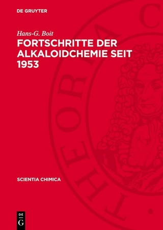 Fortschritte der Alkaloidchemie seit 1953