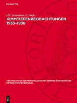 Kimmtiefenbeobachtungen 1933&ndash;1938 - H.C. Freiesleben, G. Pr&uuml;fer