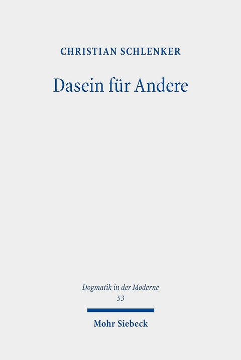 Dasein für Andere -  Christian Schlenker