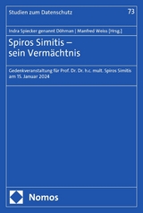 Spiros Simitis – sein Vermächtnis - 