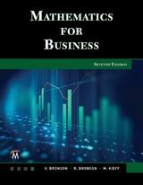 Mathematics for Business -  Gary Bronson,  Richard Bronson,  Mercury Learning and Information,  Maureen Kieff