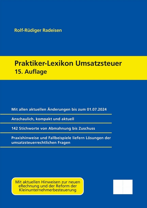 Praktiker-Lexikon Umsatzsteuer -  Rolf-R&uuml;diger Radeisen