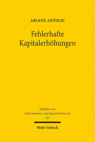 Fehlerhafte Kapitalerhöhungen