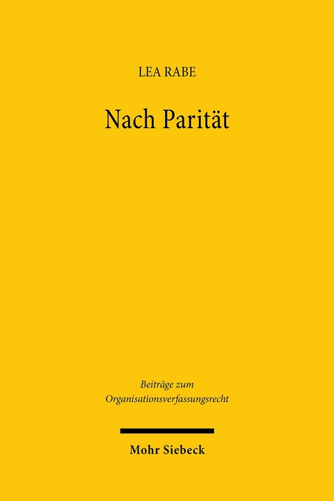 Nach Parit&auml;t -  Lea Rabe
