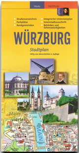 Stadtplan W&Uuml;RZBURG - Plano