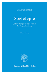 Soziologie. - Georg Simmel