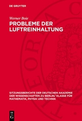 Probleme der Luftreinhaltung - Werner Boie