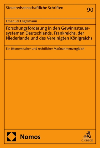 Forschungsförderung in den Gewinnsteuersystemen Deutschlands, Frankreichs, der Niederlande und des Vereinigten Königreichs