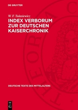 Index Verborum zur Deutschen Kaiserchronik - W. F. Tulasiewicz