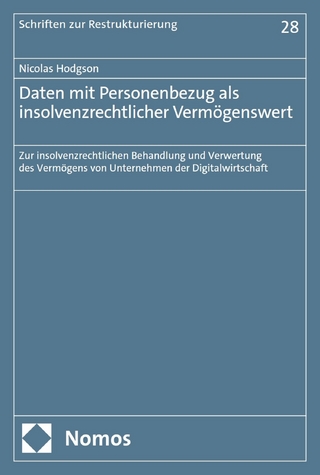 Daten mit Personenbezug als insolvenzrechtlicher Vermögenswert