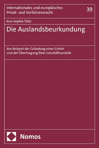 Die Auslandsbeurkundung