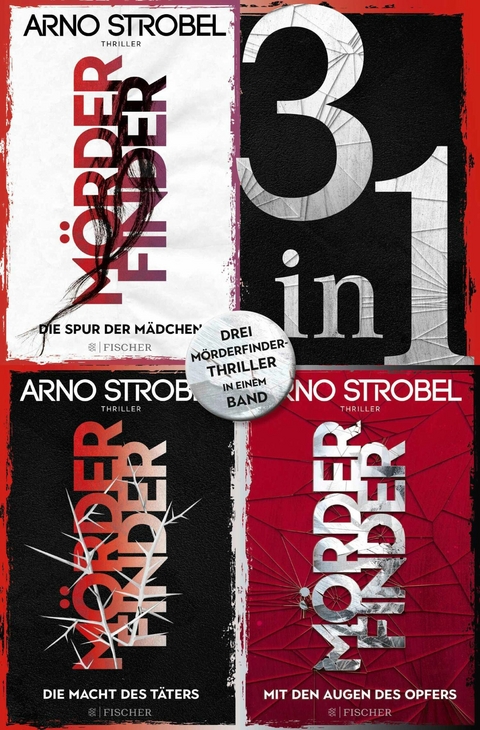 Die Spur der M&auml;dchen / Die Macht des T&auml;ters / Mit den Augen des Opfers &ndash; Drei &raquo;M&ouml;rderfinder&laquo;-Thriller in einem Band - Arno Strobel