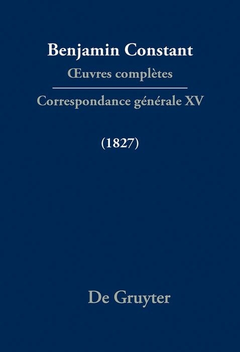 Correspondance g&eacute;n&eacute;rale 1827 - 