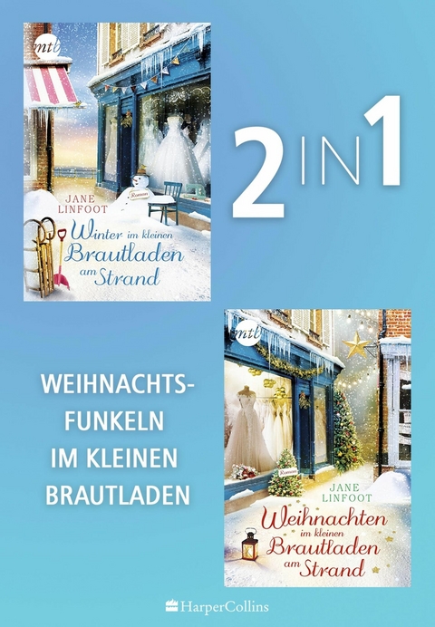 Weihnachtsfunkeln im kleinen Brautladen am Strand (2in1 Bundle) - Jane Linfoot