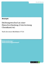 Dichtungswechsel an einer Flanschverbindung (Unterweisung Chemikant/-in) -  Anonym