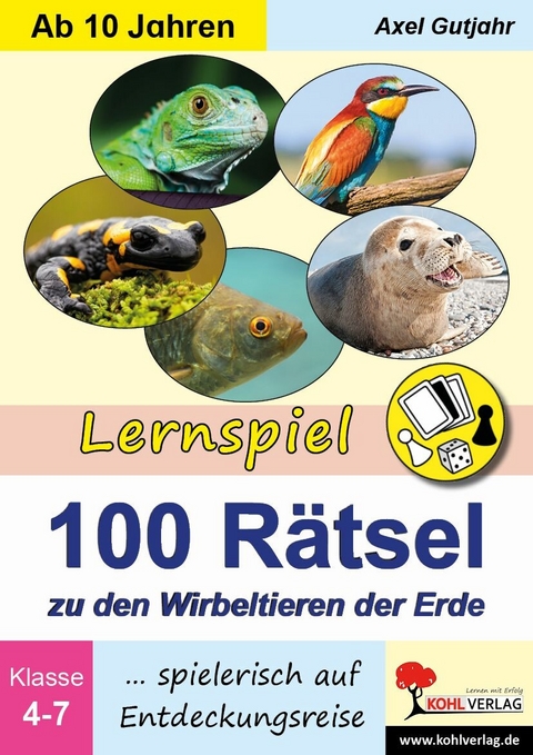 Lernspiel 100 R&auml;tsel zu den Wirbeltieren der Erde -  Axel Gutjahr