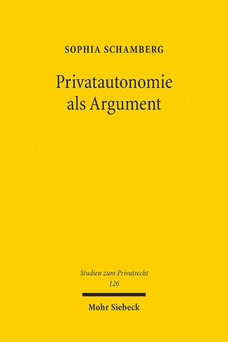 Privatautonomie als Argument