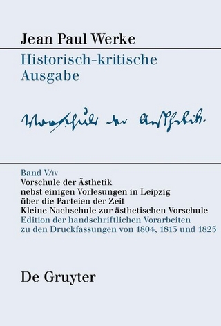 Vorschule der Aesthetik