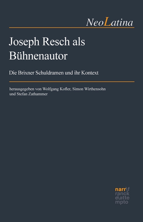 Joseph Resch als B&uuml;hnenautor - 