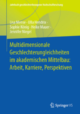 Multidimensionale Geschlechterungleichheiten im akademischen Mittelbau: Arbeit, Karriere, Perspektiven - Lisa Mense, Ulla Hendrix, Sophie K&ouml;nig, Heike Mauer, Jennifer Niegel