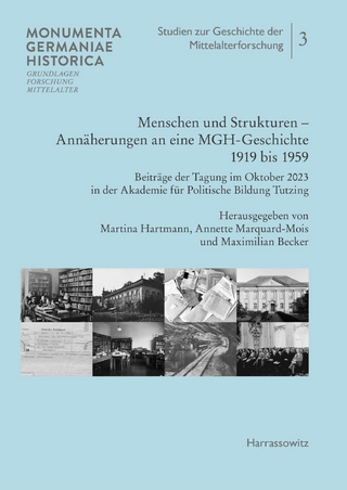 Menschen und Strukturen. Annäherungen an eine MGH-Geschichte 1919 bis 1959