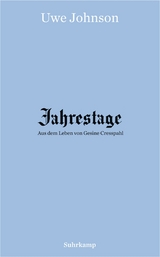 Jahrestage 1&ndash;4 - Uwe Johnson