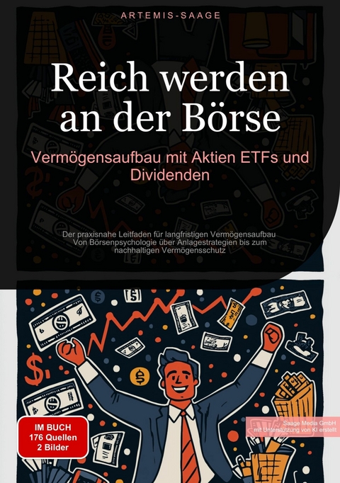 Reich werden an der Börse: Vermögensaufbau mit Aktien, ETFs und Dividenden - Artemis Saage - Deutschland