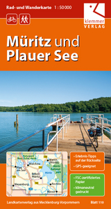 Rad- und Wanderkarte M&uuml;ritz und Plauer See - 